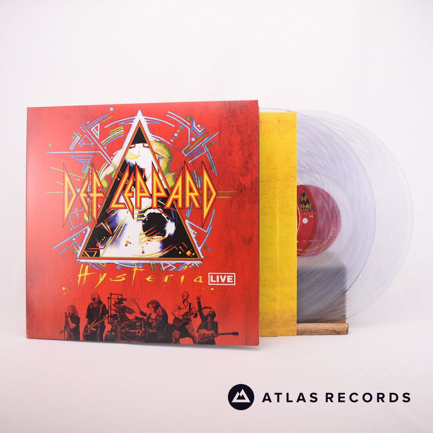 Def Leppard Hysteria Live 2 x LP Vinyl Record - Front Cover & Record