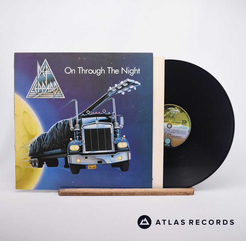 Def Leppard On Through The Night LP Vinyl Record - Front Cover & Record