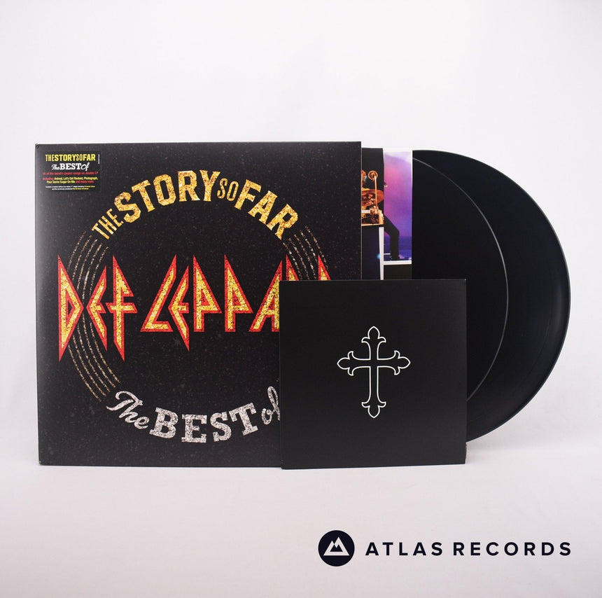 Def Leppard The Story So Far: The Best Of 2 x LP + 7" Vinyl Record - Front Cover & Record