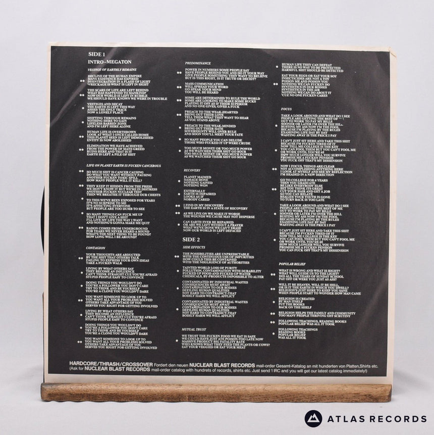 Defecation - Purity Dilution - First Press A B LP Vinyl Record - EX/EX