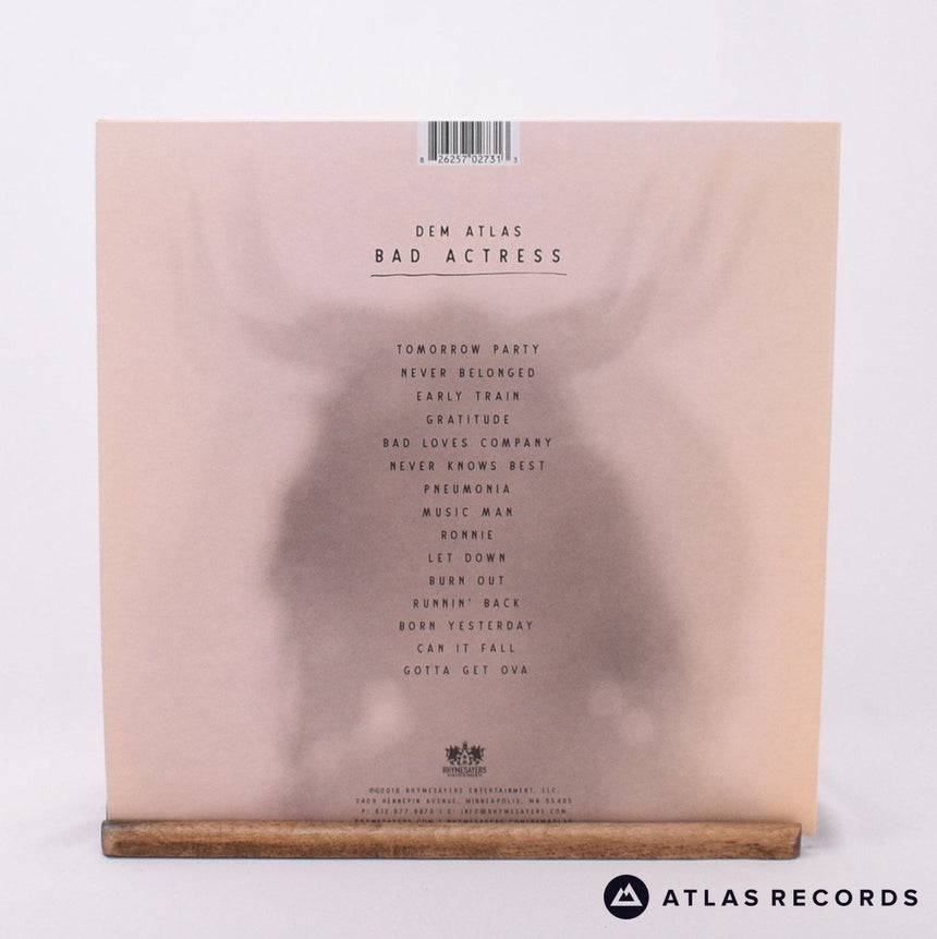 Dem Atlas - Bad Actress - Cloudy Clear Double LP Vinyl Record - NM/EX