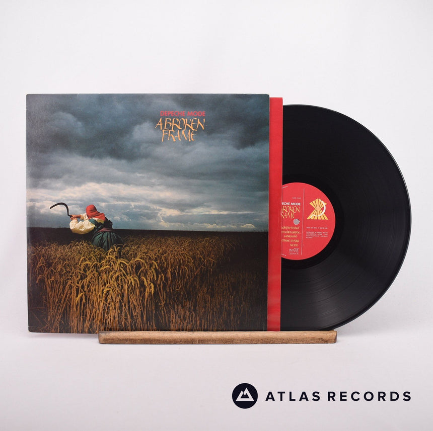 Depeche Mode A Broken Frame LP Vinyl Record - Front Cover & Record