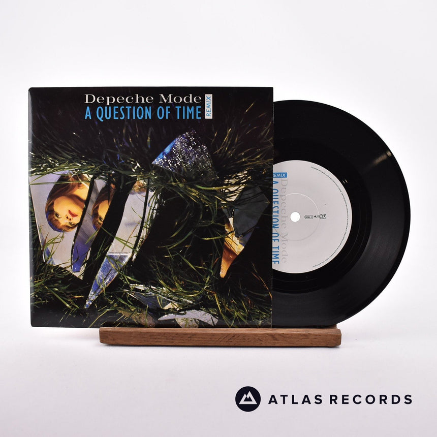 Depeche Mode A Question Of Time 7" Vinyl Record - Front Cover & Record