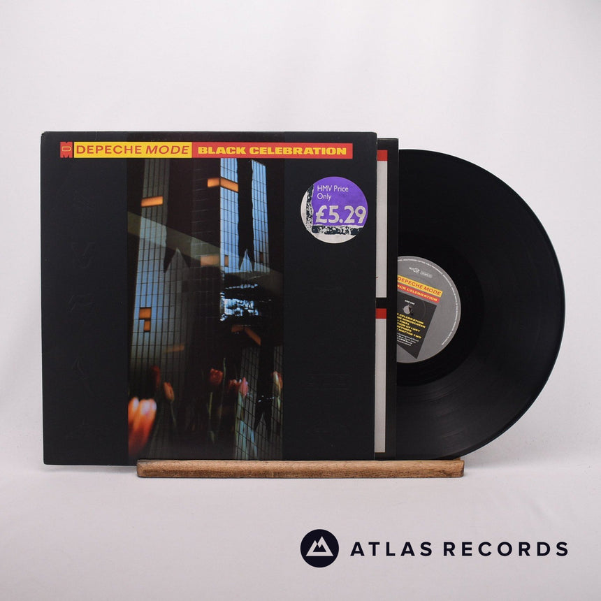 Depeche Mode Black Celebration LP Vinyl Record - Front Cover & Record