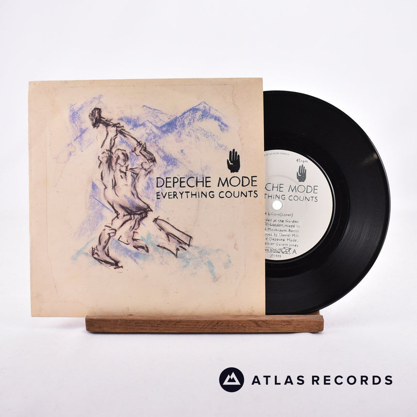Depeche Mode Everything Counts 7" Vinyl Record - Front Cover & Record
