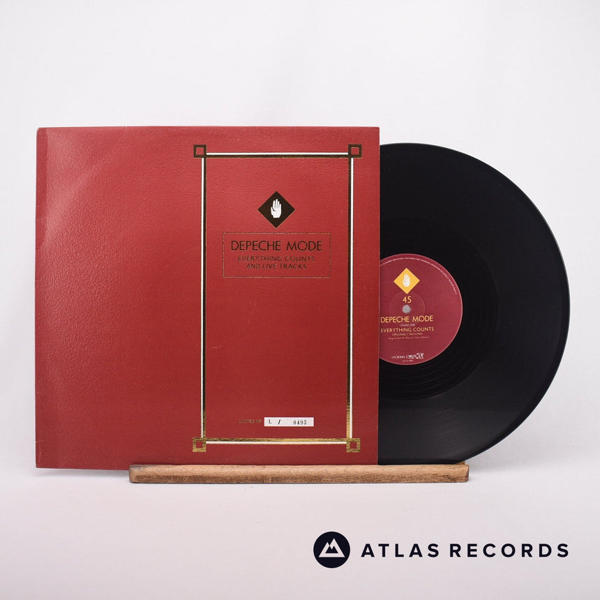 Depeche Mode Everything Counts And Live Tracks 12" Vinyl Record - Front Cover & Record