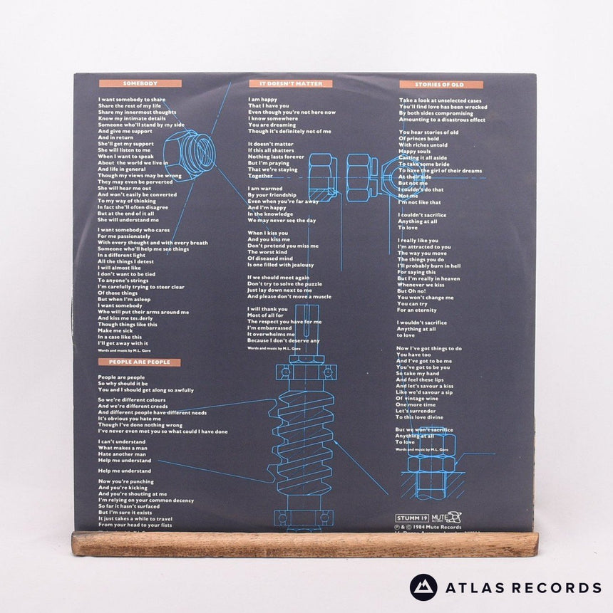 Depeche Mode - Some Great Reward - A1 B2 LP Vinyl Record - EX/VG+