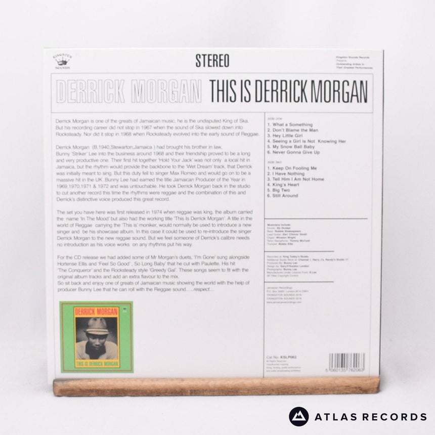 Derrick Morgan - This Is Derrick Morgan - Reissue LP Vinyl Record - EX/NM