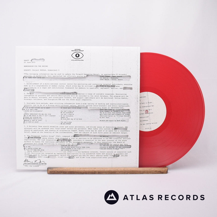 Desaparecidos - Payola - Red Die-Cut Sleeve Lyric Sheet LP Vinyl Record - NM/NM