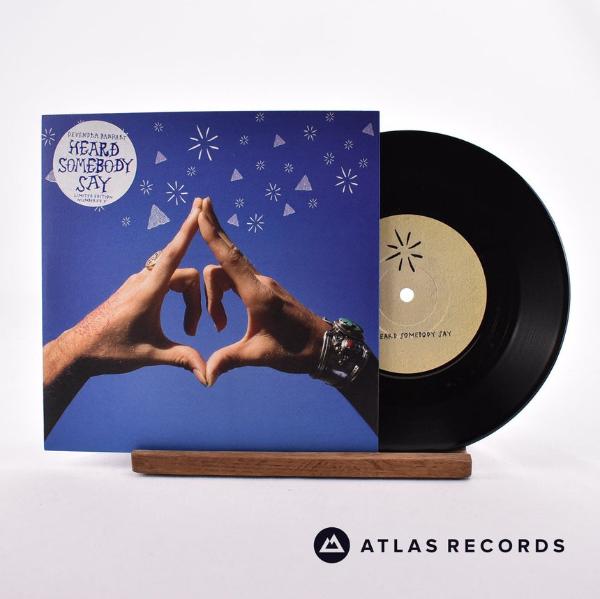 Devendra Banhart Heard Somebody Say 7" Vinyl Record - Front Cover & Record