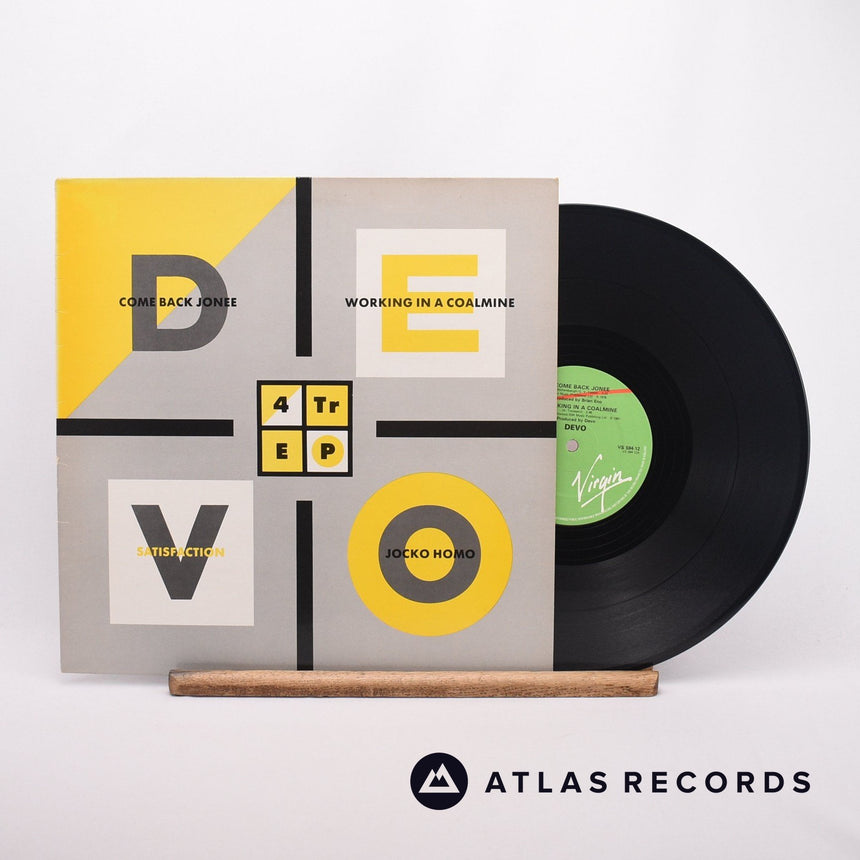 Devo 4 Track EP 12" Vinyl Record - Front Cover & Record