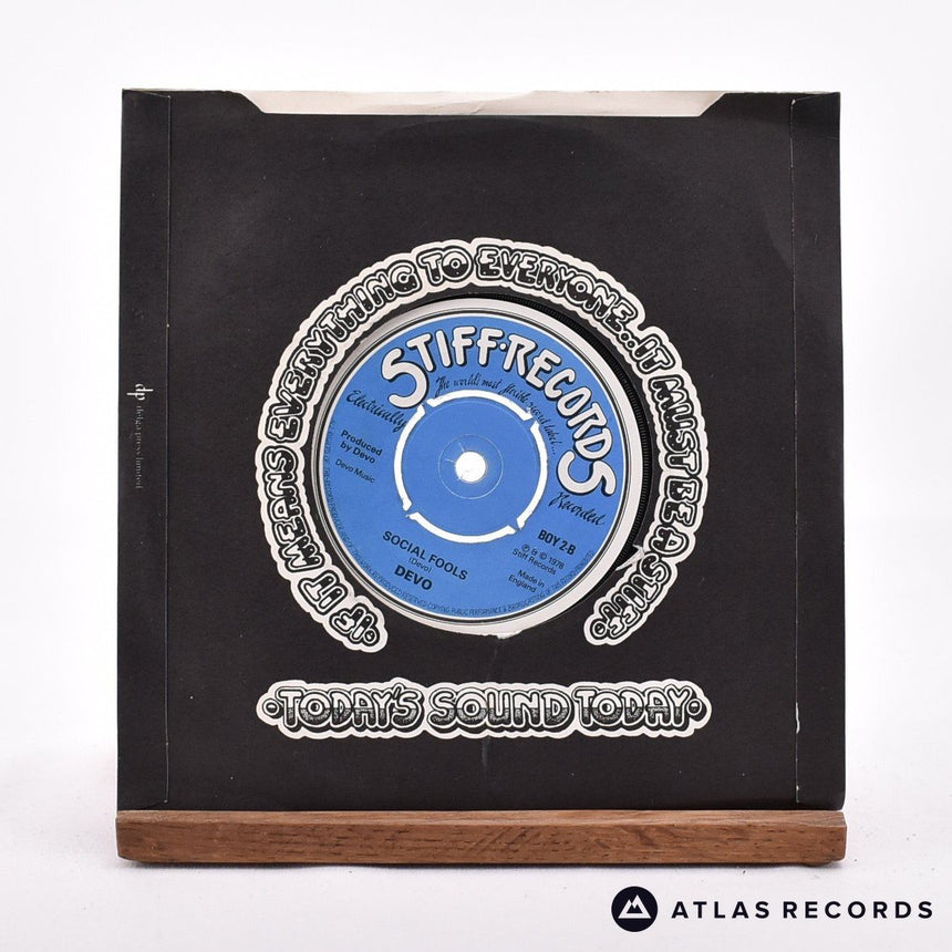 Devo - Be Stiff - 7" Vinyl Record - EX/VG+