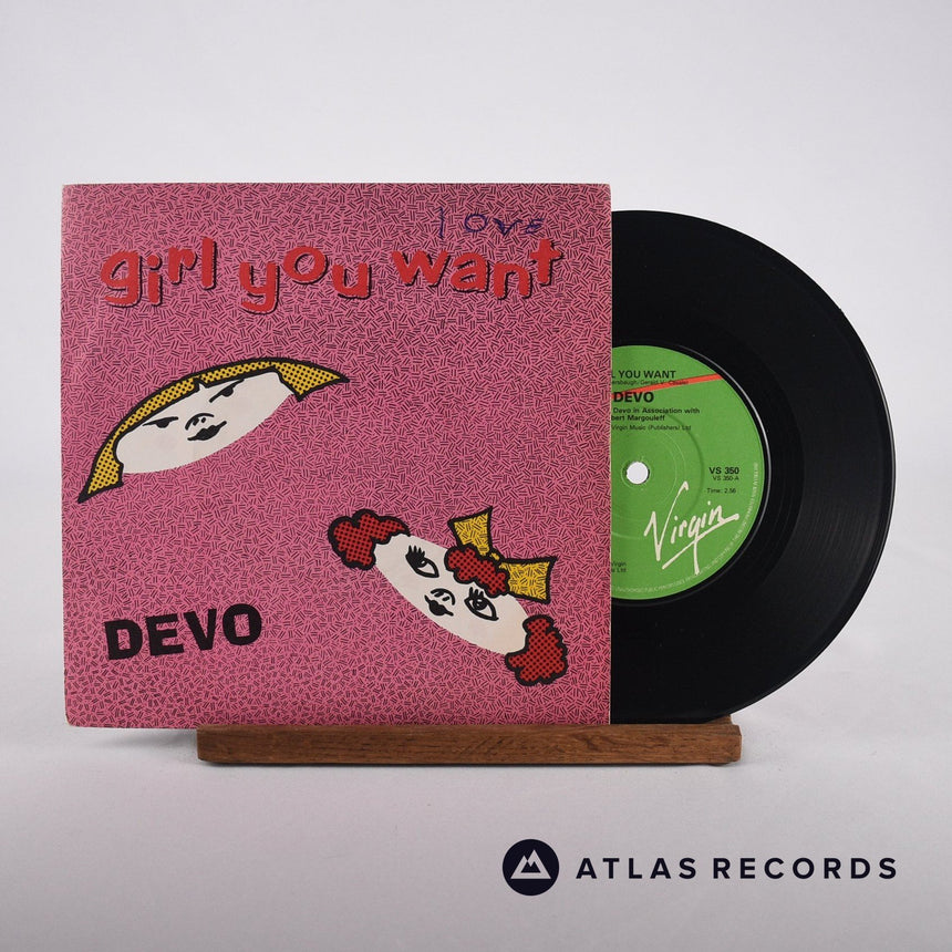 Devo Girl You Want 7" Vinyl Record - Front Cover & Record