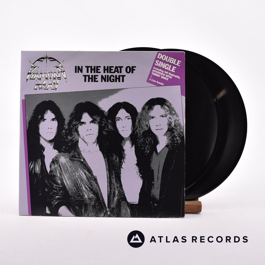 Diamond Head In The Heat Of The Night 2 x 7" Vinyl Record - Front Cover & Record
