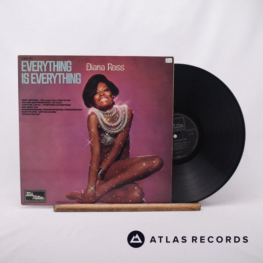 Diana Ross Everything Is Everything LP Vinyl Record - Front Cover & Record
