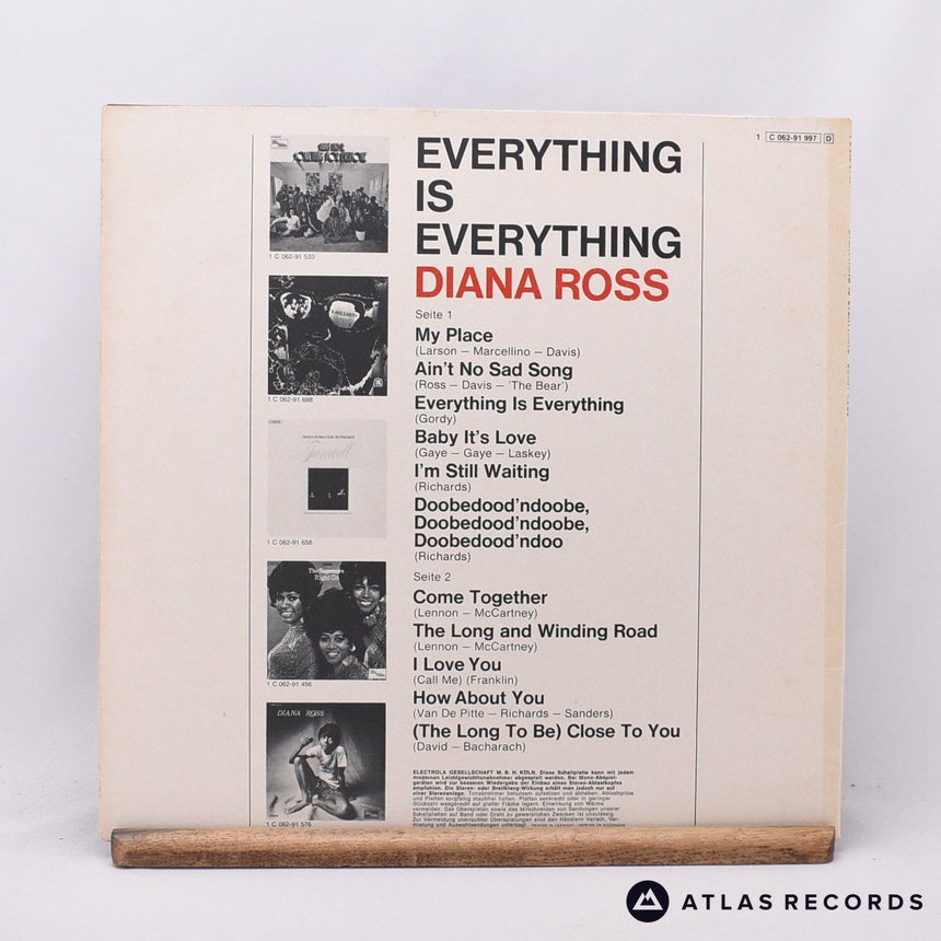 Diana Ross - Everything Is Everything - LP Vinyl Record - EX/EX