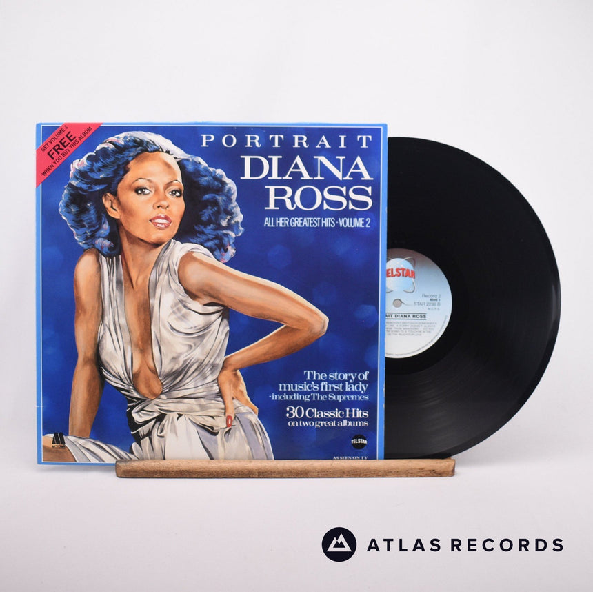 Diana Ross Portrait - All Her Greatest Hits - Volume 2 LP Vinyl Record - Front Cover & Record
