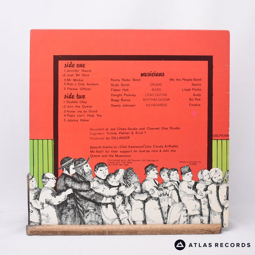 Dillinger - Join The Queue - A-2 B-1 LP Vinyl Record - EX/EX