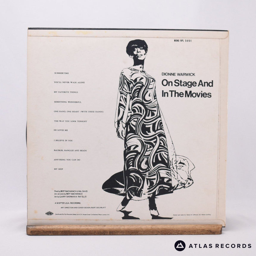 Dionne Warwick - On Stage And In The Movies - LP Vinyl Record - EX/VG+