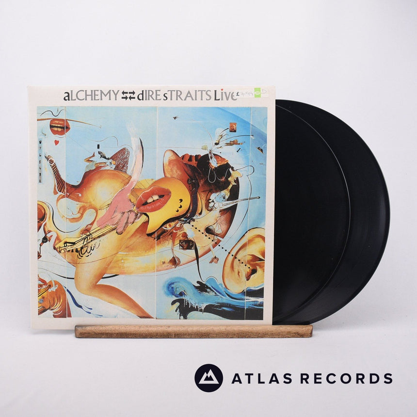 Dire Straits Alchemy - Dire Straits Live 2 x LP Vinyl Record - Front Cover & Record