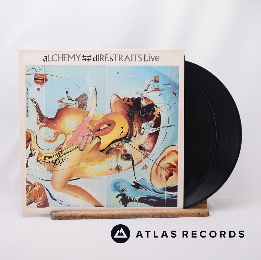 Dire Straits Alchemy - Dire Straits Live 2 x LP Vinyl Record - Front Cover & Record