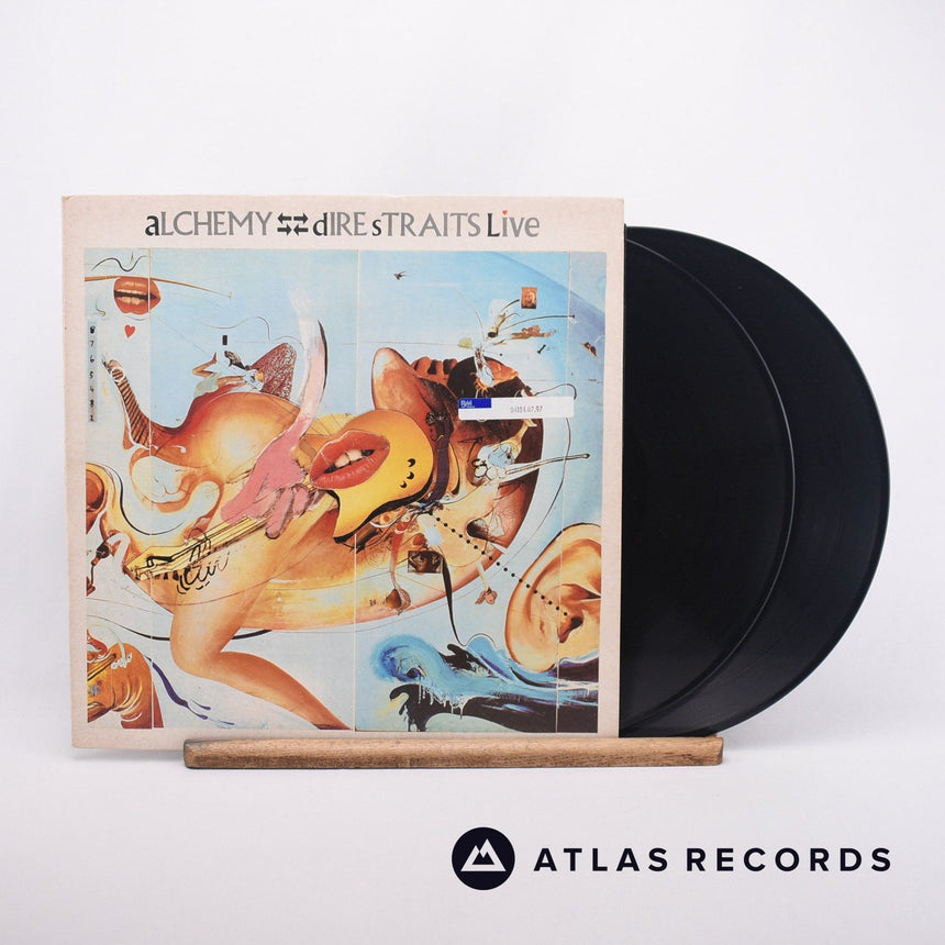 Dire Straits Alchemy - Dire Straits Live 2 x LP Vinyl Record - Front Cover & Record
