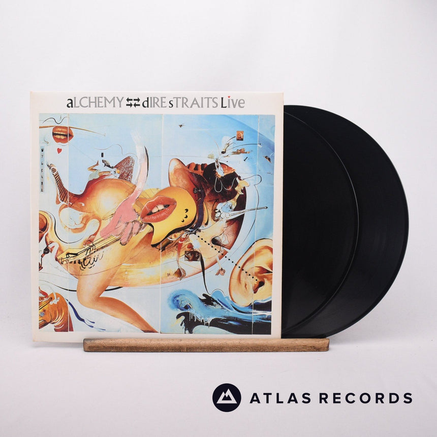 Dire Straits Alchemy - Dire Straits Live 2 x LP Vinyl Record - Front Cover & Record