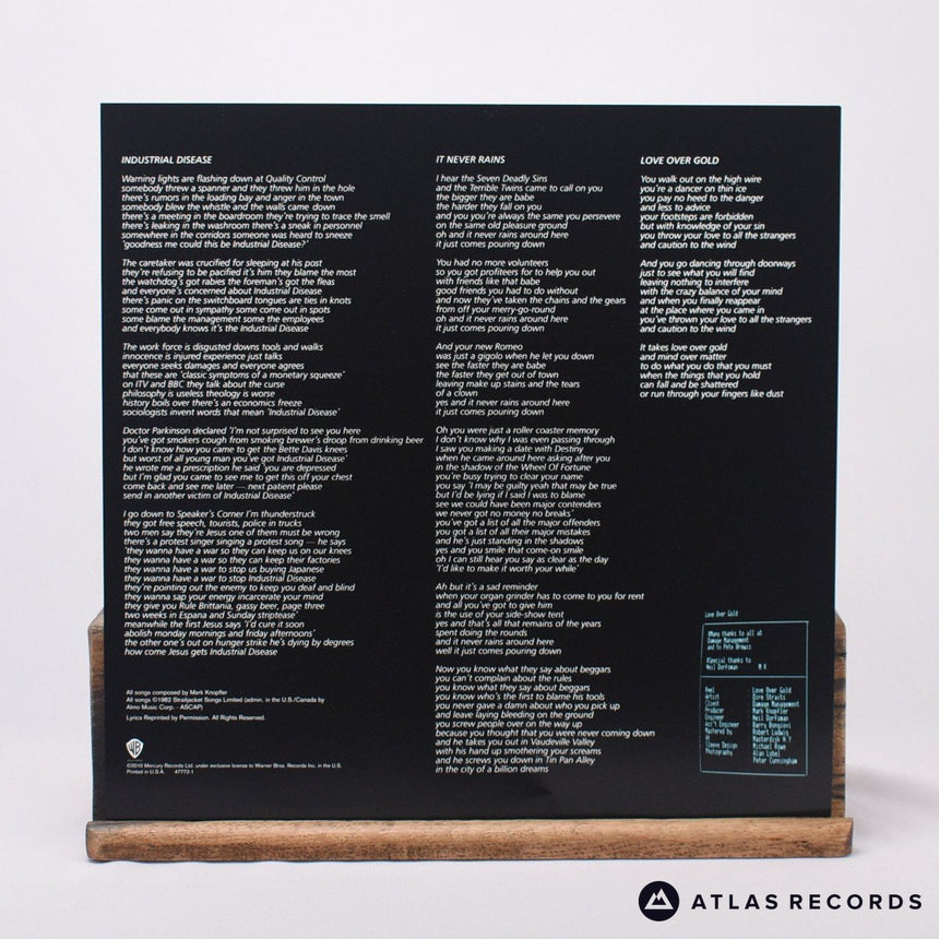 Dire Straits - Love Over Gold - 180G Lyric Sheet LP Vinyl Record - EX/EX