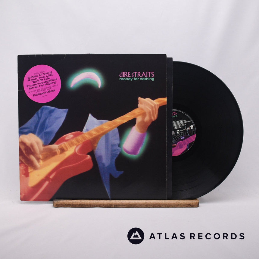 Dire Straits Money For Nothing LP Vinyl Record - Front Cover & Record