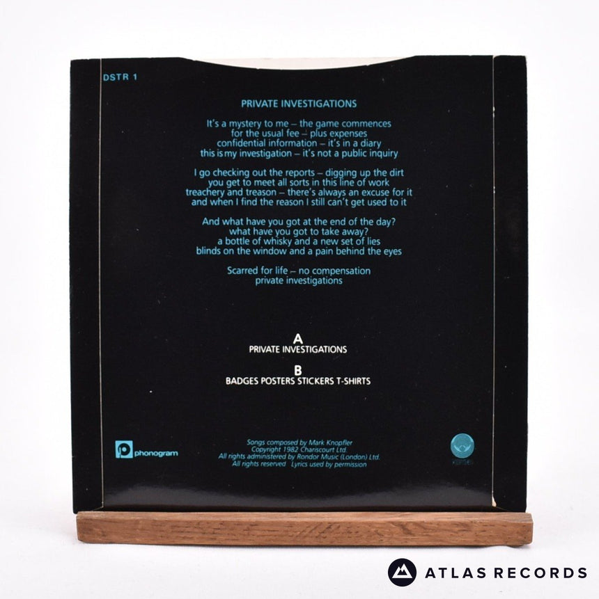 Dire Straits - Private Investigations - 7" Vinyl Record - EX/EX