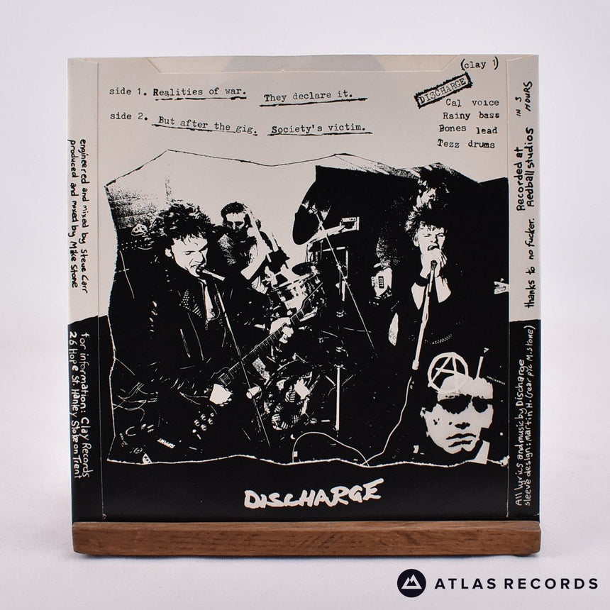 Discharge - Realities Of War - Repress 7" Vinyl Record - EX/VG+