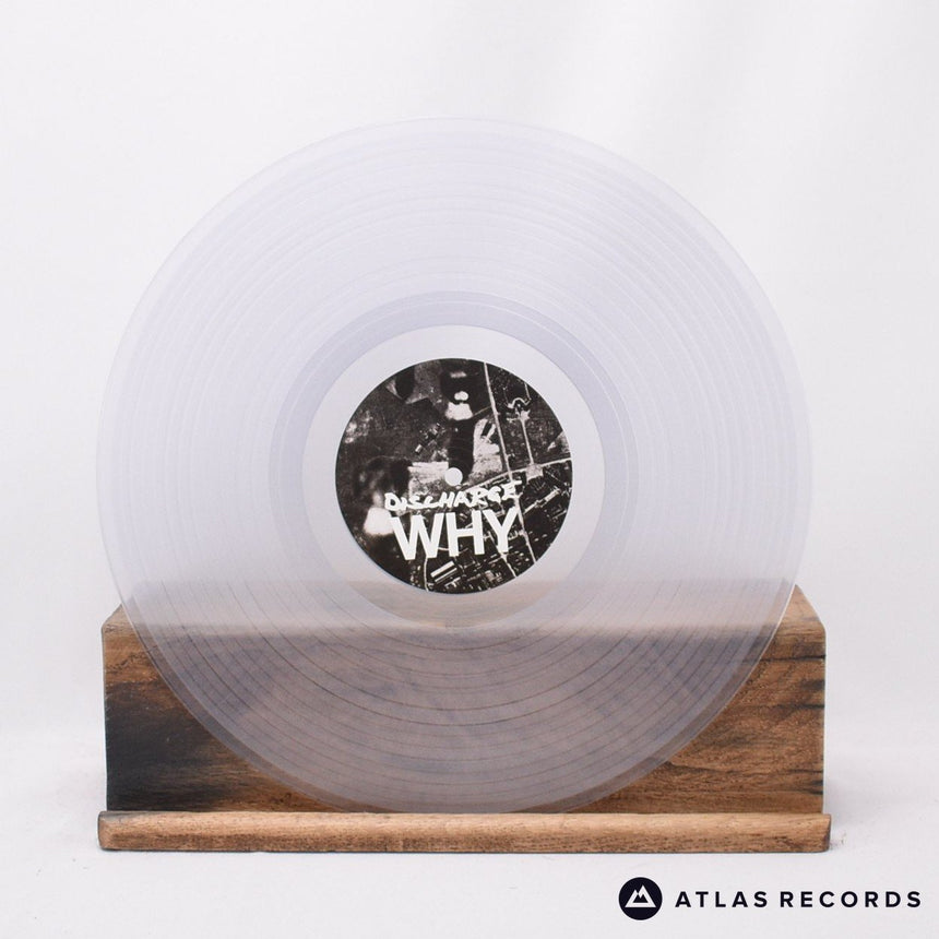 Discharge - Why - Clear Limited Edition Gatefold A B LP Vinyl Record - NM/NM