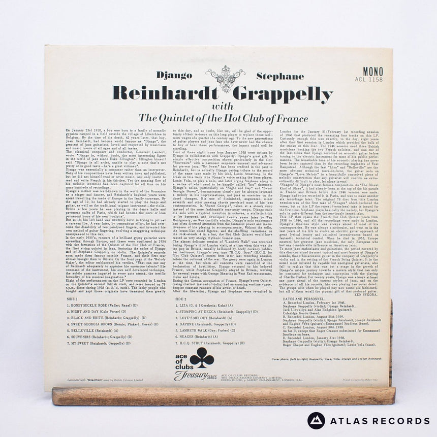 Django Reinhardt - Django Reinhardt & Stephane Grappelly With The Qui - LP Vinyl