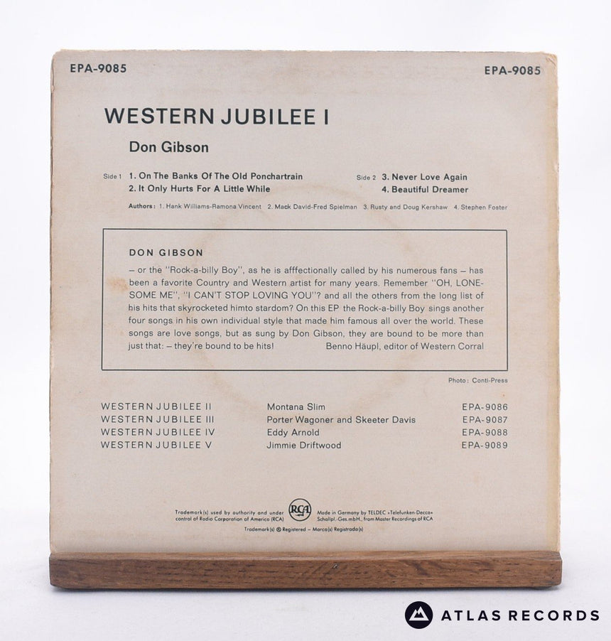 Don Gibson - Western Jubilee I - 7" EP Vinyl Record - VG+/EX