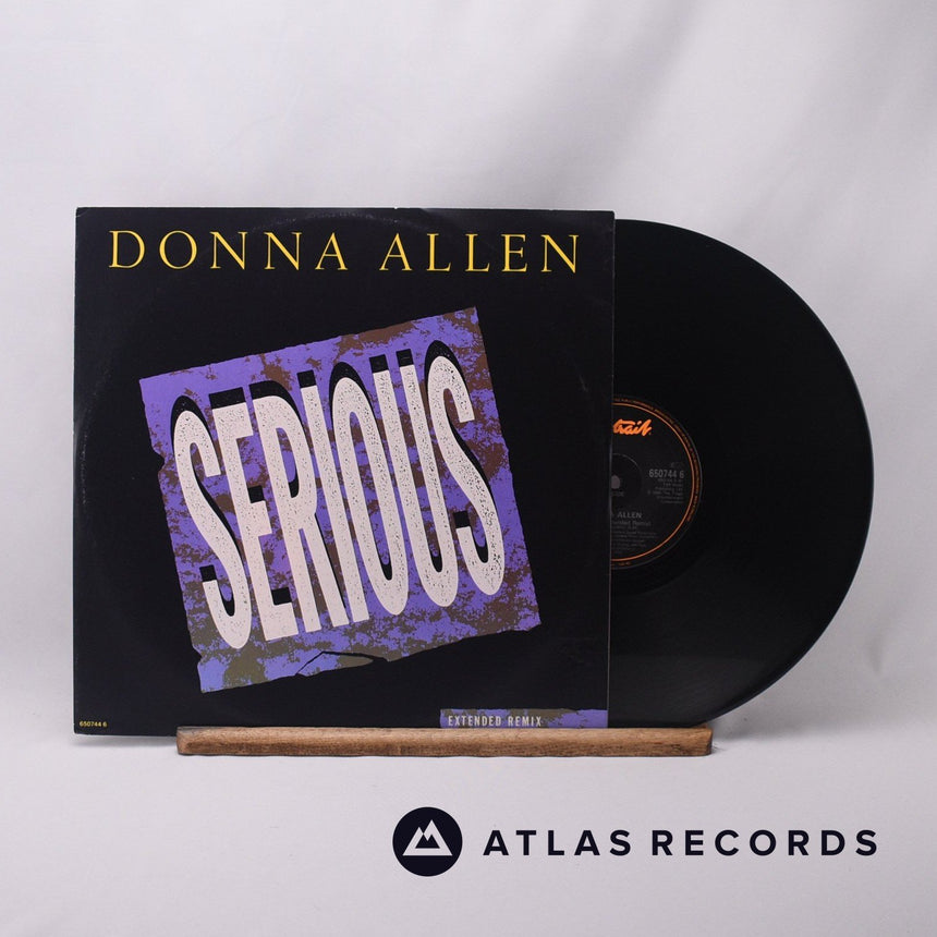 Donna Allen Serious 12" Vinyl Record - Front Cover & Record
