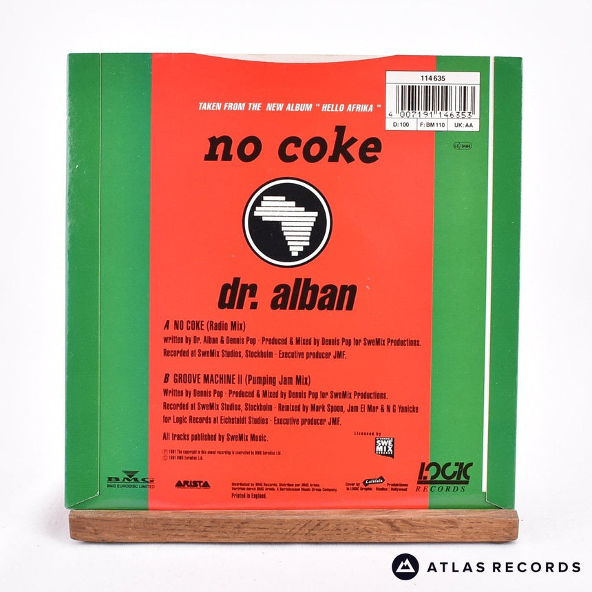 Dr. Alban - No Coke - 7" Vinyl Record - EX/VG+