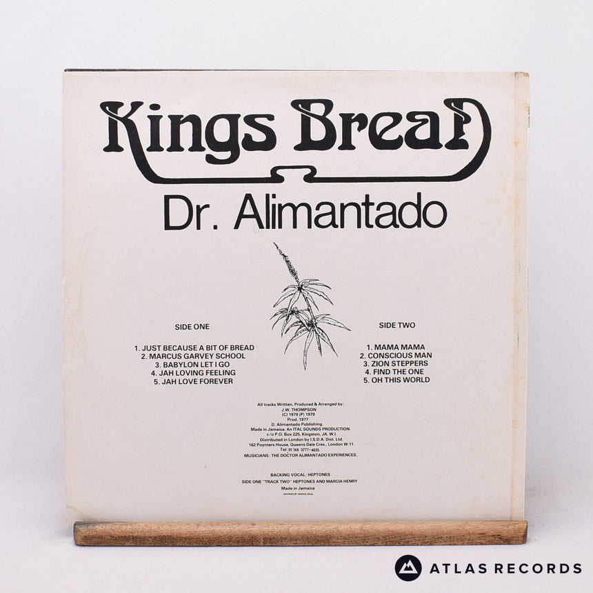 Dr. Alimantado - Kings Bread (Jah Love Forever) - LP Vinyl Record - VG+/VG+