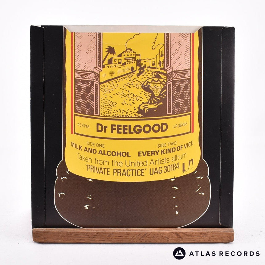 Dr. Feelgood - Milk And Alcohol - White 7" Vinyl Record - VG+/EX