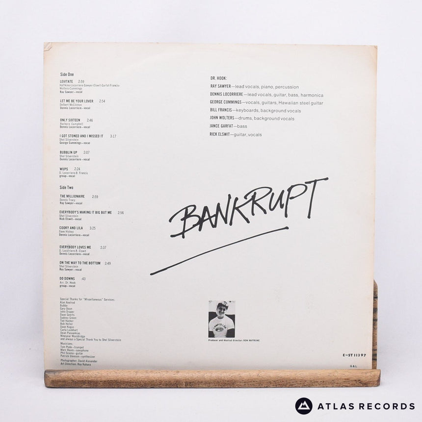 Dr. Hook - Bankrupt - Insert LP Vinyl Record - VG+/EX