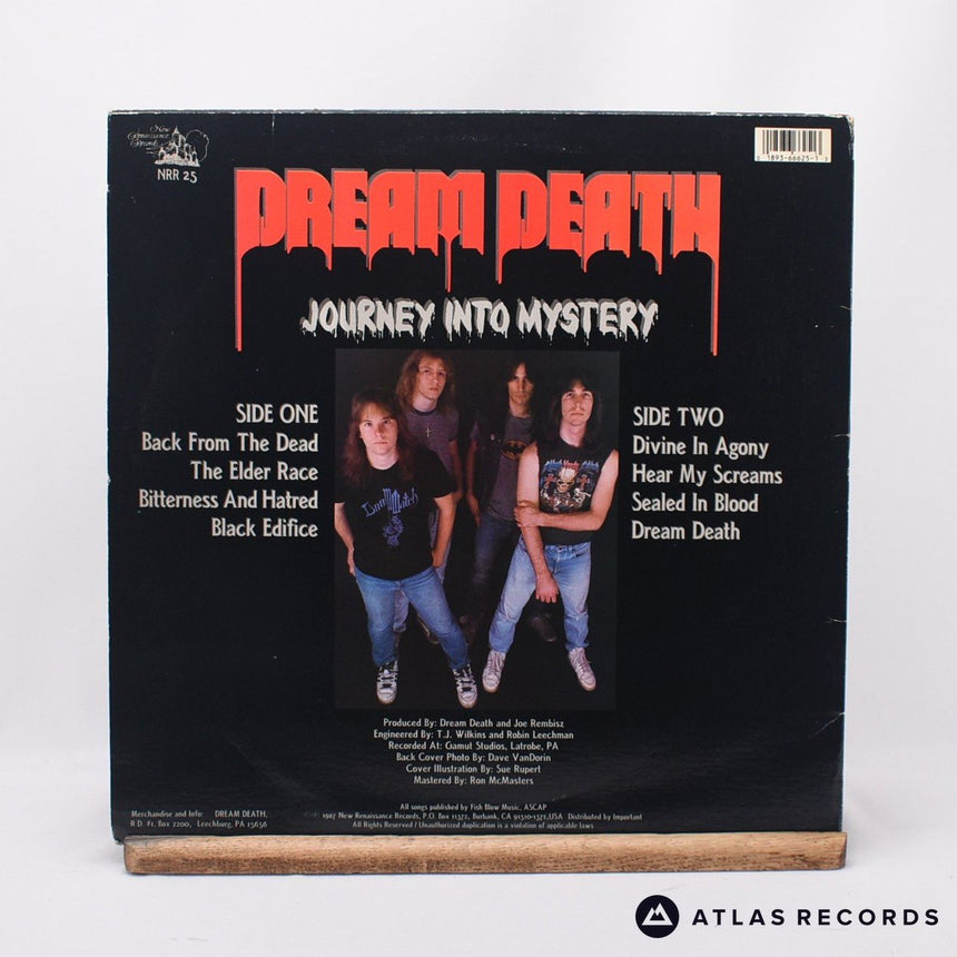 Dream Death - Journey Into Mystery - Lyric Sheet Us LP Vinyl Record - VG+/VG+
