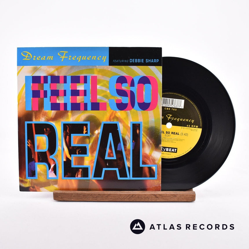 Dream Frequency Feel So Real 7" Vinyl Record - Front Cover & Record
