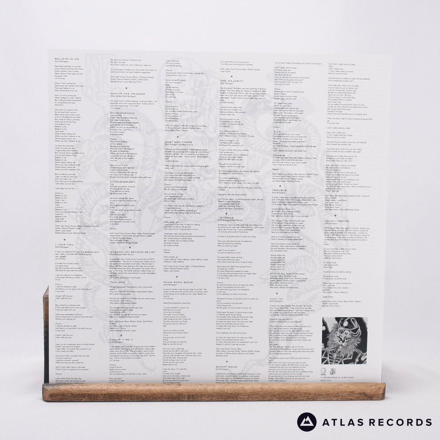 Duff McKagan - Believe In Me - 180G Yellow 1A 1B LP Vinyl Record - NM/NM