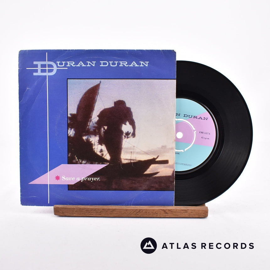Duran Duran Save A Prayer 7" Vinyl Record - Front Cover & Record