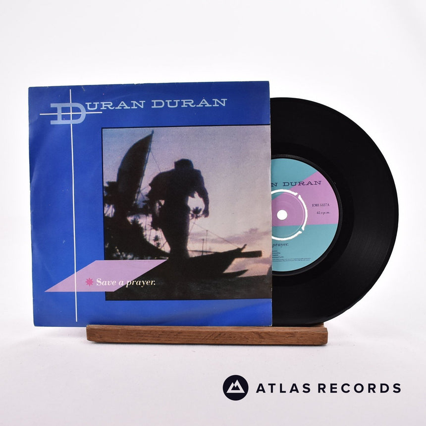 Duran Duran Save A Prayer 7" Vinyl Record - Front Cover & Record
