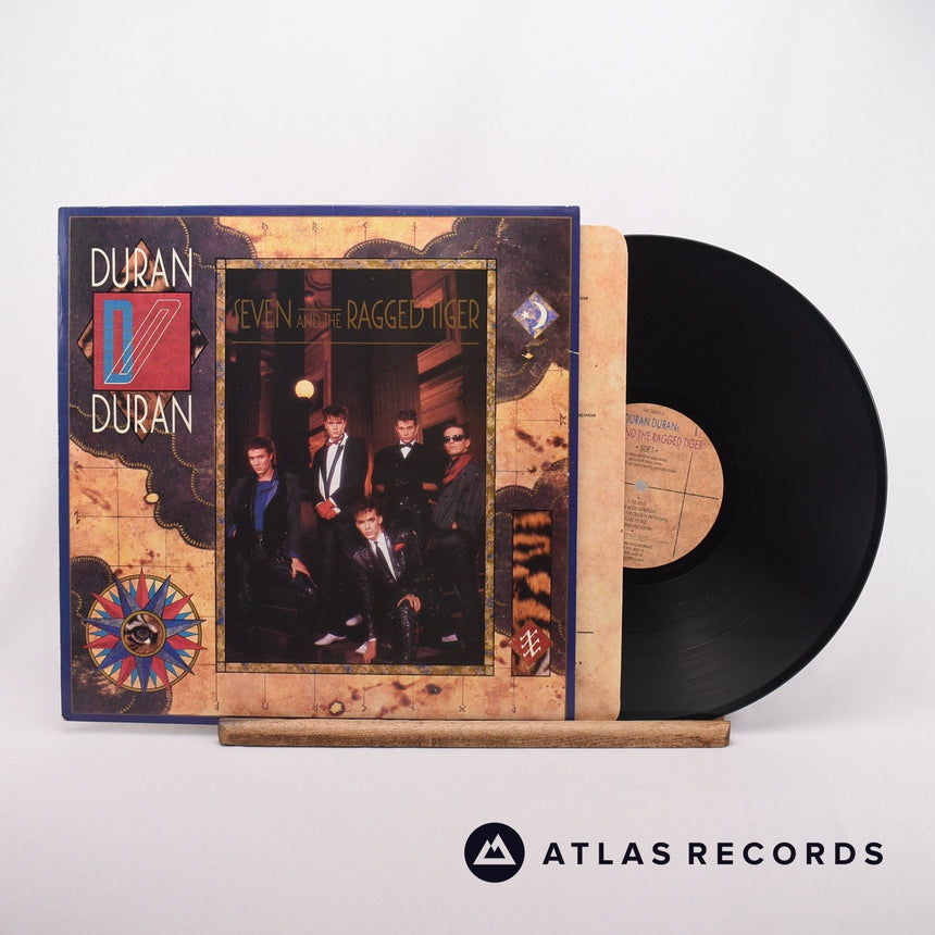 Duran Duran Seven And The Ragged Tiger LP Vinyl Record - Front Cover & Record