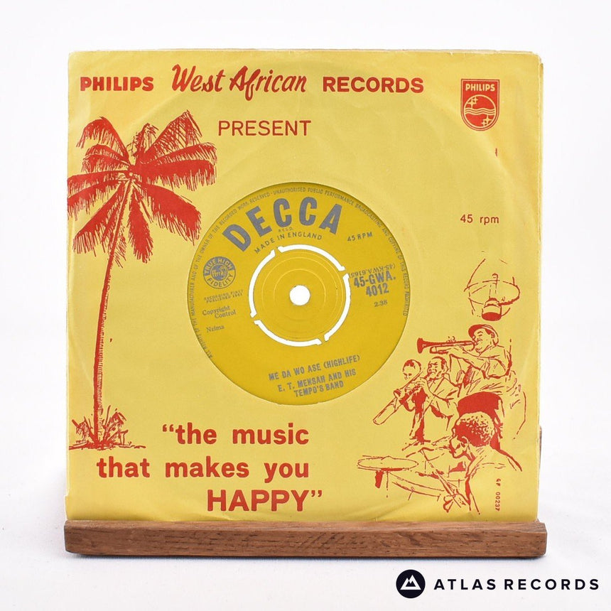 E. T. Mensah & His Tempos Band - Ghana-Guinea-Mali - 7" Vinyl Record - VG+/VG+