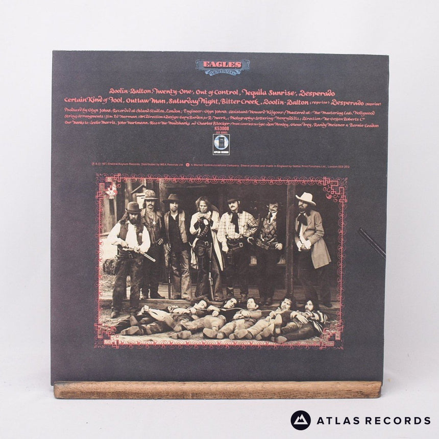 Eagles - Desperado - Reissue Textured Sleeve LP Vinyl Record - EX/VG+