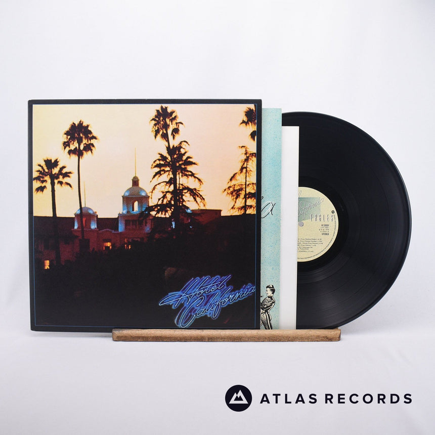 Eagles Hotel California LP Vinyl Record - Front Cover & Record
