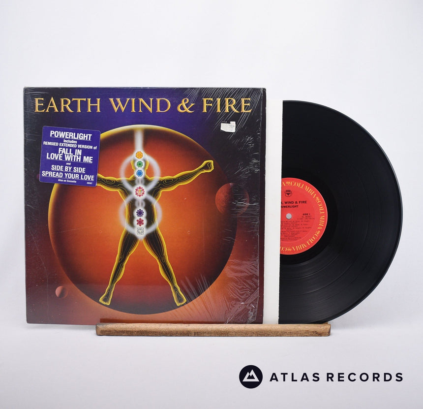 Earth, Wind & Fire Powerlight LP Vinyl Record - Front Cover & Record