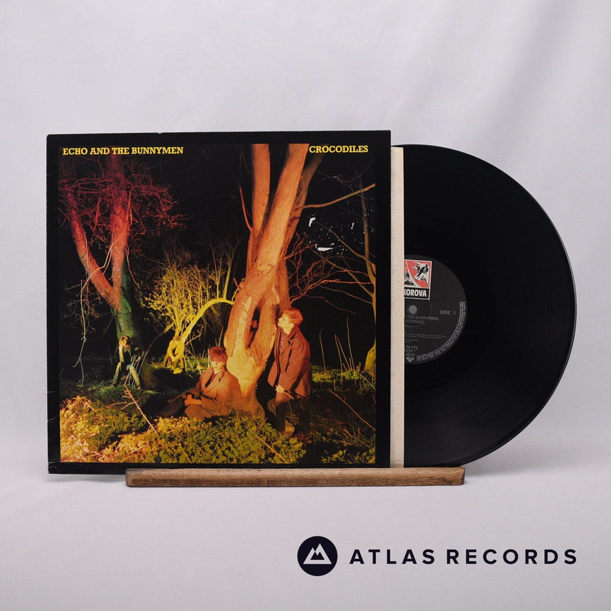 Echo & The Bunnymen Crocodiles LP Vinyl Record - Front Cover & Record